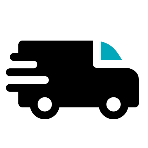 icon representing shipping and delivery of custom water bottles